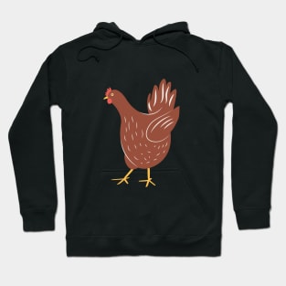 Happy Terracotta Hen Hoodie